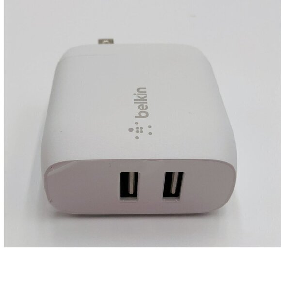 Belkin Boost Charge Dual USB-A Wall Charger 24W + USB-A to Micro-USB Cable - Picture 3 of 8
